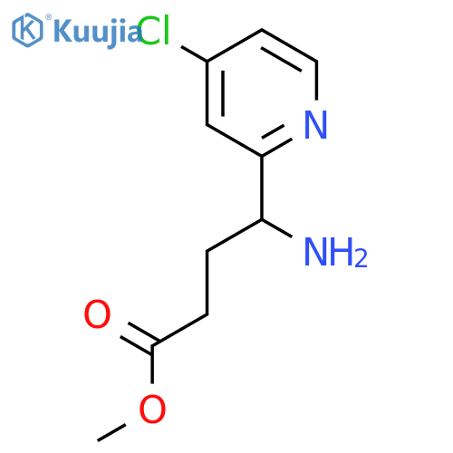 Methyl 4-amino-4-(4-chloropyridin-2-yl)butanoate structure