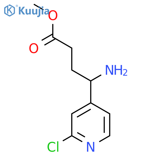 Methyl 4-amino-4-(2-chloropyridin-4-yl)butanoate structure