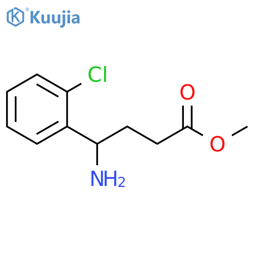 Benzenebutanoic acid, γ-amino-2-chloro-, methyl ester structure