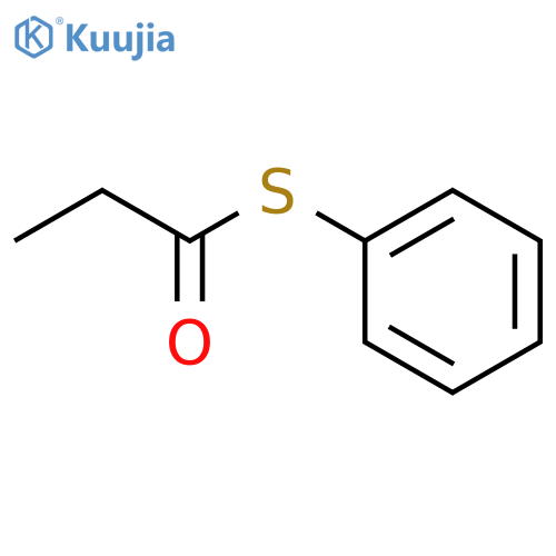 Propanethioic acid,S-phenyl ester structure