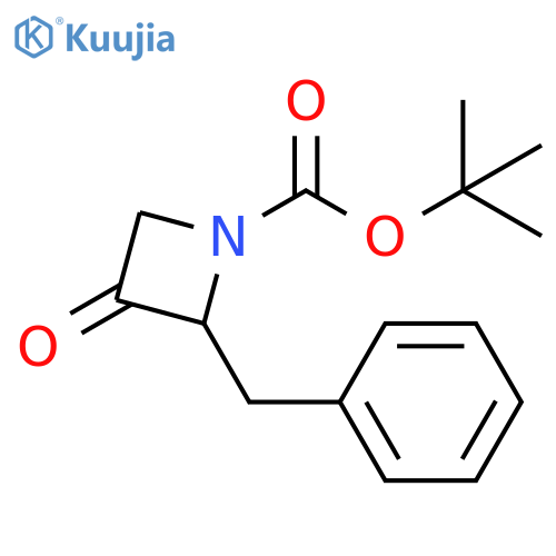 1,1-Dimethylethyl 3-oxo-2-(phenylmethyl)-1-azetidinecarboxylate structure