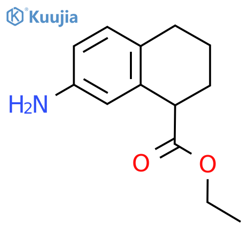 Ethyl 7-amino-1,2,3,4-tetrahydronaphthalene-1-carboxylate structure