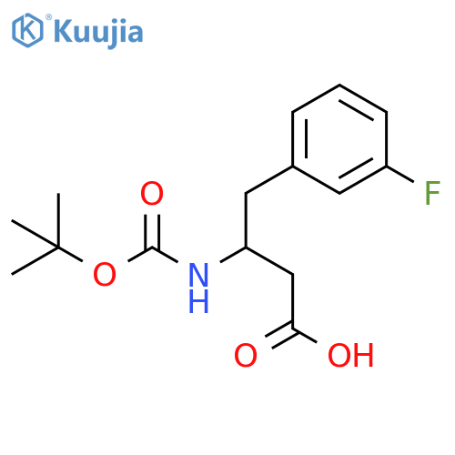 3-(Boc-amino)-4-(3-fluorophenyl)butyricAcid structure