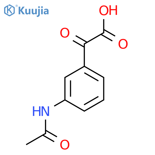 2-(3-Acetamidophenyl)-2-oxoacetic acid structure