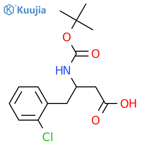 3-(Boc-amino)-4-(2-chlorophenyl)butyricAcid structure