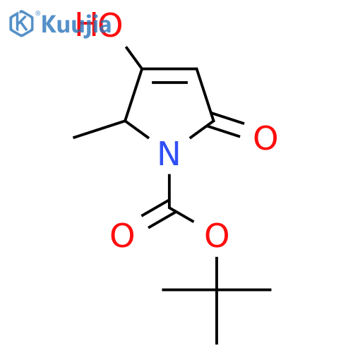 Tert-Butyl 3-hydroxy-2-methyl-5-oxo-2,5-dihydro-1H-pyrrole-1-carboxylate structure
