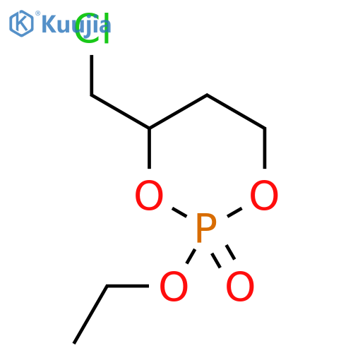 2-Oxo-4-chloromethyl-2-ethyloxy-1,3,2-dioxa-phosphorinane structure