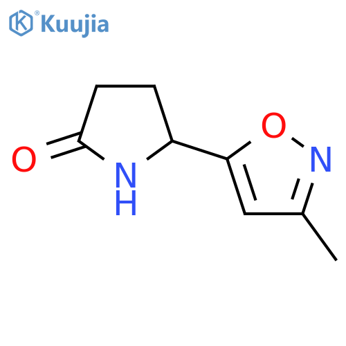 5-(3-Methyl-1,2-oxazol-5-yl)pyrrolidin-2-one structure