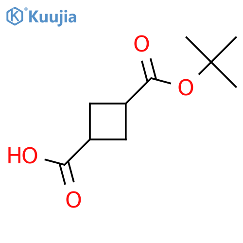 3-tert-butoxycarbonylcyclobutanecarboxylic acid structure