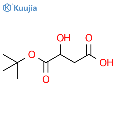 Butanedioic acid, 2-hydroxy-, 1-(1,1-dimethylethyl) ester structure