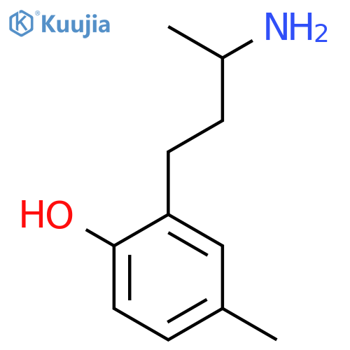 2-(3-Aminobutyl)-4-methylphenol structure