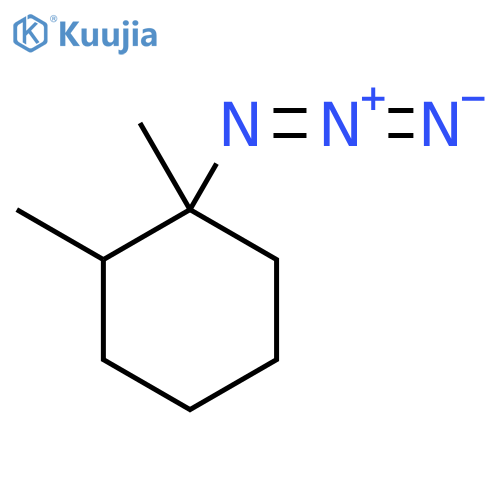 1-Azido-1,2-dimethylcyclohexane structure