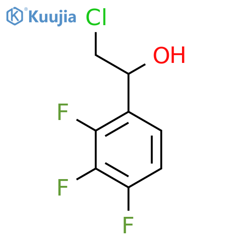 2-Chloro-1-(2,3,4-trifluorophenyl)ethan-1-ol structure
