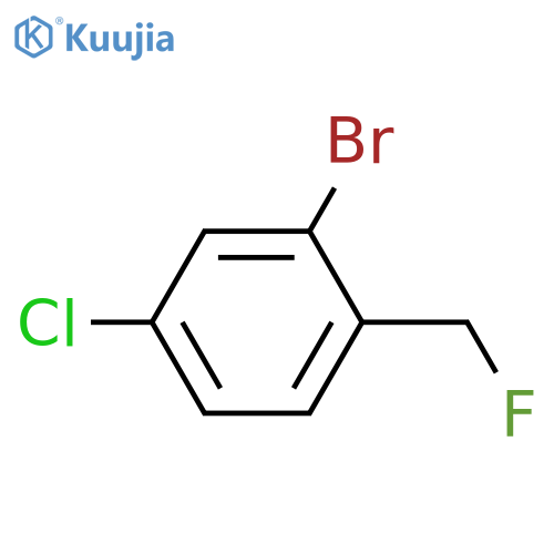 Benzene, 2-bromo-4-chloro-1-(fluoromethyl)- structure