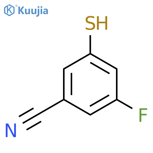 3-FLUORO-5-MERCAPTOBENZONITRILE structure