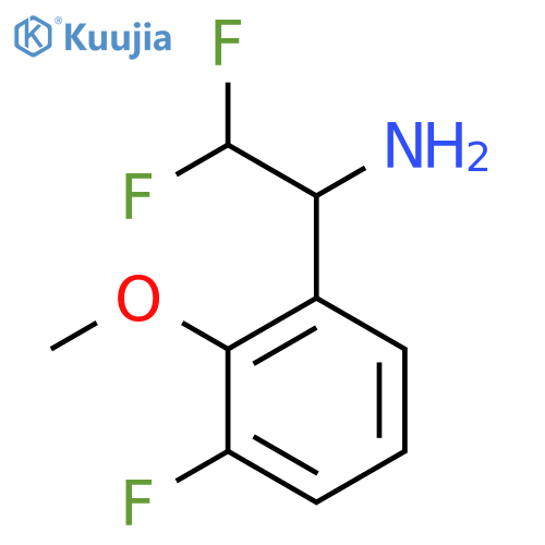 2,2-Difluoro-1-(3-fluoro-2-methoxyphenyl)ethan-1-amine structure