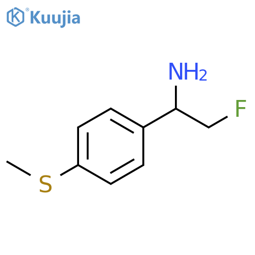 Benzenemethanamine, α-(fluoromethyl)-4-(methylthio)- structure