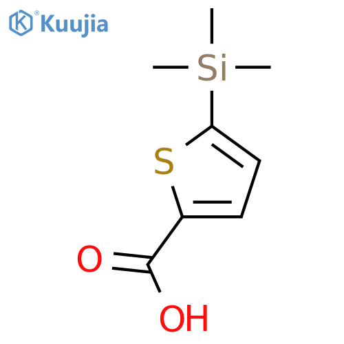 2-Thiophenecarboxylicacid, 5-(trimethylsilyl)- structure