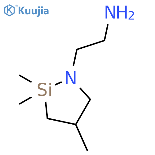 1-Aza-2-silacyclopentane-1-ethanamine,2,2,4-trimethyl- structure