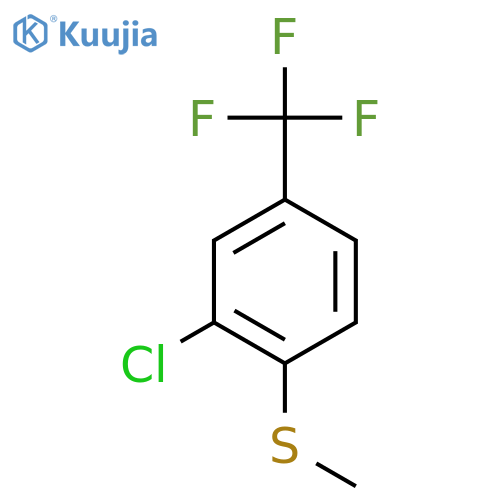 (2-Chloro-4-(trifluoromethyl)phenyl)(methyl)sulfane structure