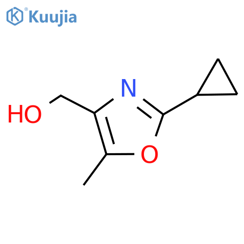 (2-Cyclopropyl-5-methyl-1,3-oxazol-4-yl)methanol structure