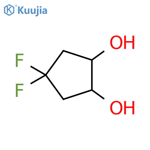 1,2-Cyclopentanediol, 4,4-difluoro- structure