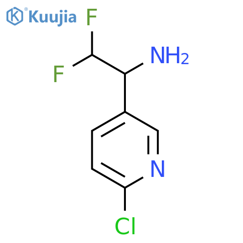 1-(6-Chloropyridin-3-yl)-2,2-difluoroethan-1-amine structure