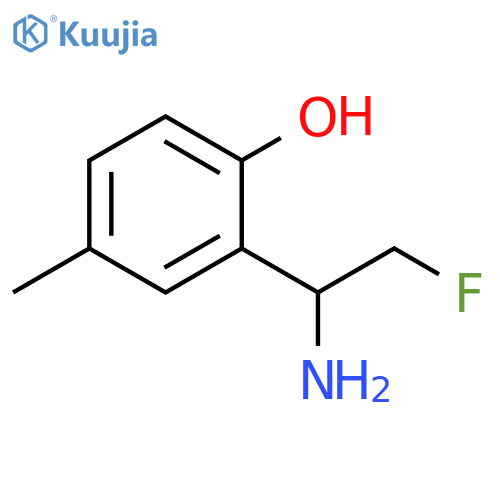 Phenol, 2-(1-amino-2-fluoroethyl)-4-methyl- structure