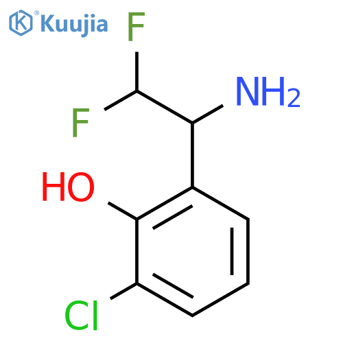 2-(1-Amino-2,2-difluoroethyl)-6-chlorophenol structure