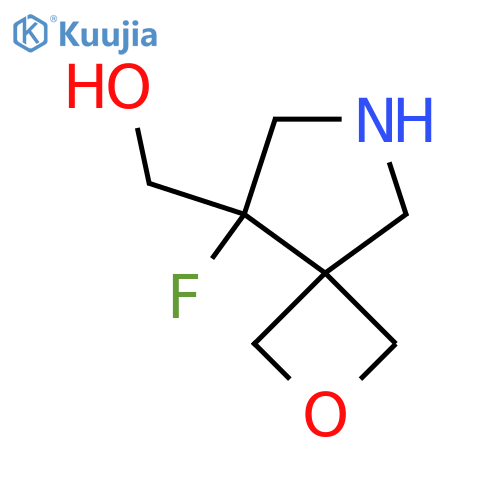 (5-fluoro-2-oxa-7-azaspiro[3.4]octan-5-yl)methanol structure