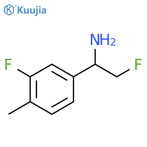 Benzenemethanamine, 3-fluoro-α-(fluoromethyl)-4-methyl- structure
