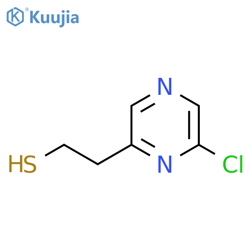 2-(6-Chloropyrazin-2-yl)ethane-1-thiol structure