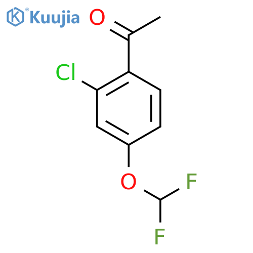 1-(2-Chloro-4-(difluoromethoxy)phenyl)ethanone structure