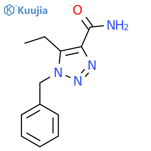 1-benzyl-5-ethyl-1H-1,2,3-triazole-4-carboxamide structure