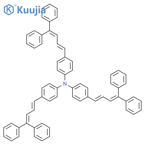 Benzenamine,4-(4,4-diphenyl-1,3-butadien-1-yl)-N,N-bis[4-(4,4-diphenyl-1,3-butadien-1-yl)phenyl]- structure