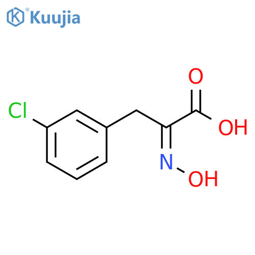 Benzenepropanoic acid, 3-chloro-α-(hydroxyimino)- structure