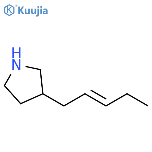 3-(Pent-2-en-1-yl)pyrrolidine structure
