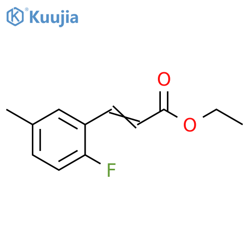 Ethyl 3-(2-fluoro-5-methylphenyl)-2-propenoate structure