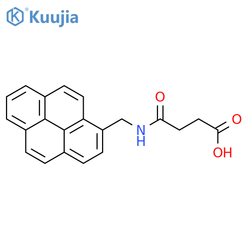 Butanoic acid, 4-oxo-4-[(1-pyrenylmethyl)amino]- structure