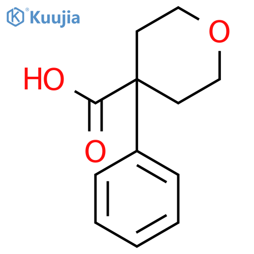 4-phenyloxane-4-carboxylic acid structure