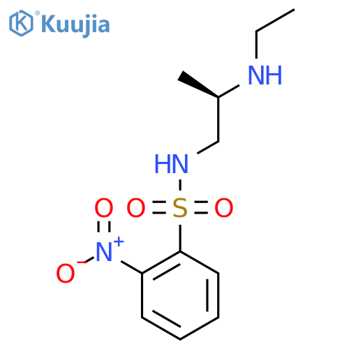 N-[(2R)-2-(ethylamino)propyl]-2-nitrobenzene-1-sulfonamide structure