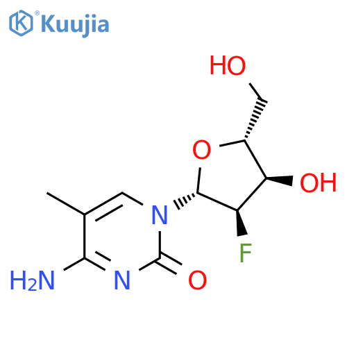 2'-Deoxy-2'-fluoro-5-methylcytidine structure