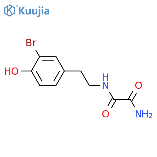[2-(3-Bromo-4-hydroxyphenyl)ethyl]ethanediamide structure