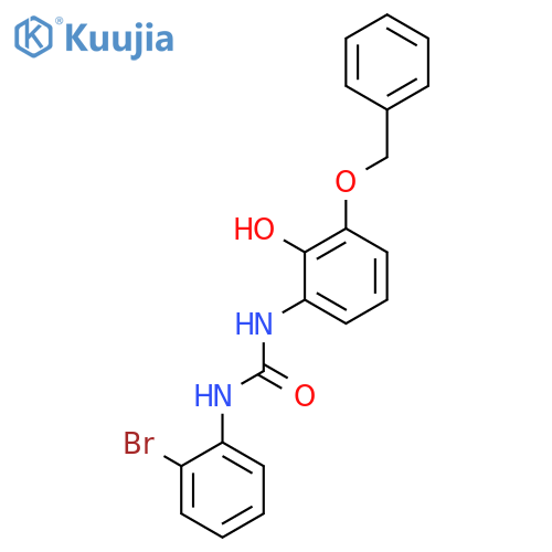 Urea, N-(2-bromophenyl)-N'-[2-hydroxy-3-(phenylmethoxy)phenyl]- structure
