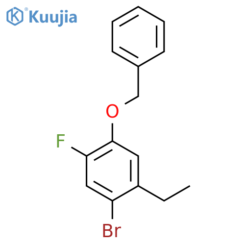 1-benzyloxy-4-bromo-5-ethyl-2-fluoro-benzene structure