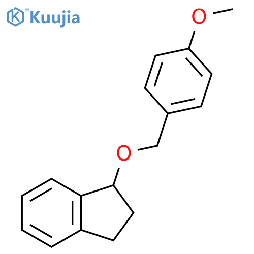 2,3-Dihydro-1-[(4-methoxyphenyl)methoxy]-1H-indene structure