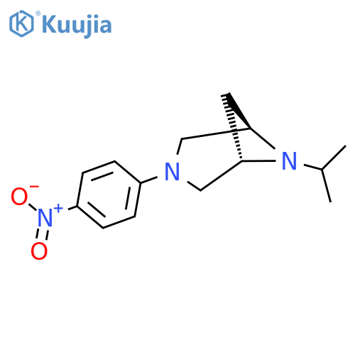 (1R,5S)-6-Isopropyl-3-(4-nitrophenyl)-3,6-diazabicyclo[3.1.1]heptane structure