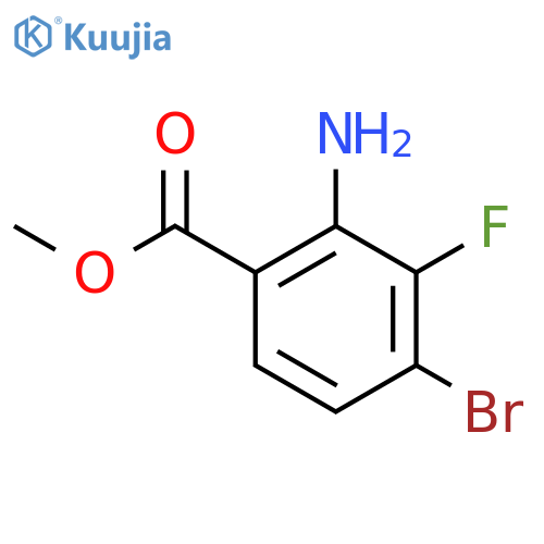 Methyl 2-amino-4-bromo-3-fluorobenzoate structure