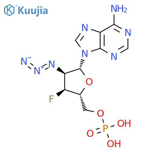 5'-Adenylic acid, 2'-azido-2',3'-dideoxy-3'-fluoro- structure