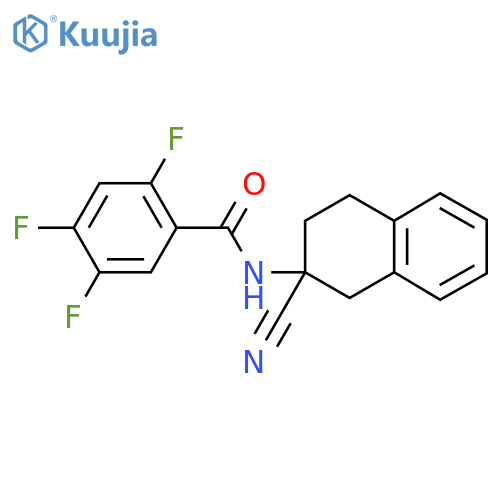 N-(2-cyano-1,2,3,4-tetrahydronaphthalen-2-yl)-2,4,5-trifluorobenzamide structure